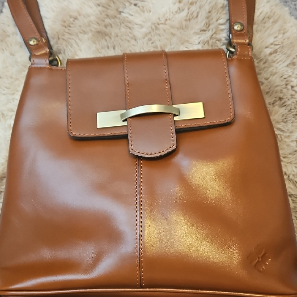 Patricia Nash Brown Leather Shoulder Bag